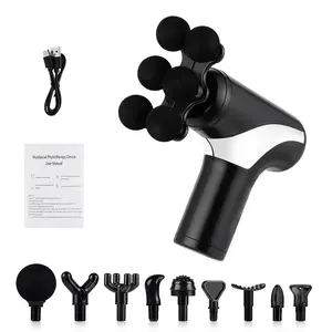 Professional Fascia Gun, Multi-Purpose Body Massager, 10 Replacement Heads, Whole Body Muscle Relaxer, Ideal for Fitness, Outdoor, Office, Home Use