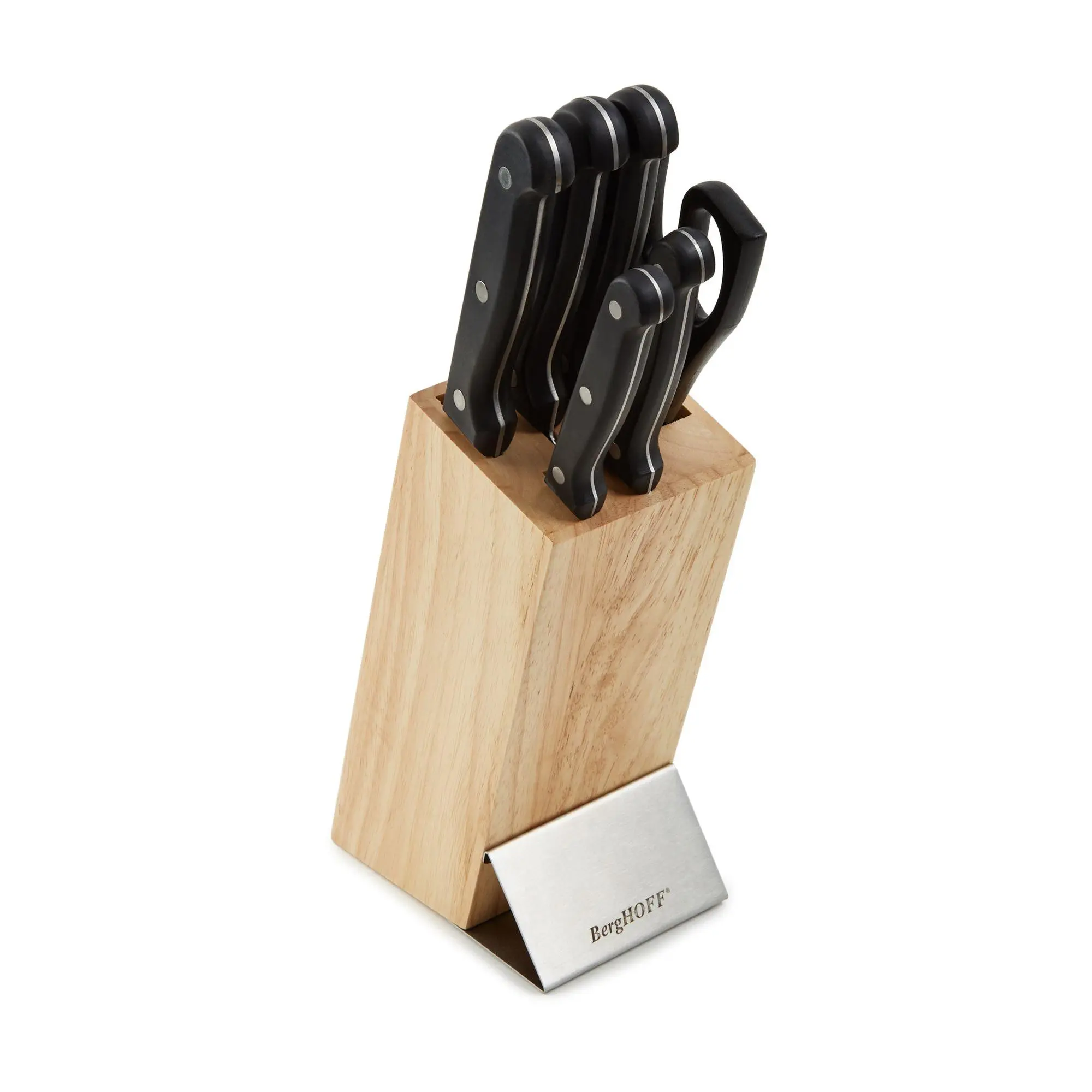BergHOFF DiNA Pica 7pc Stainless Steel Knife Block Set