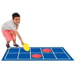 212 MAIN Oversized Thick Foam 10-Frame Floor Mat Kit - 1 Mat, 10 Counters, Tactile Math Practice & Number Building Cat Toy Accessory