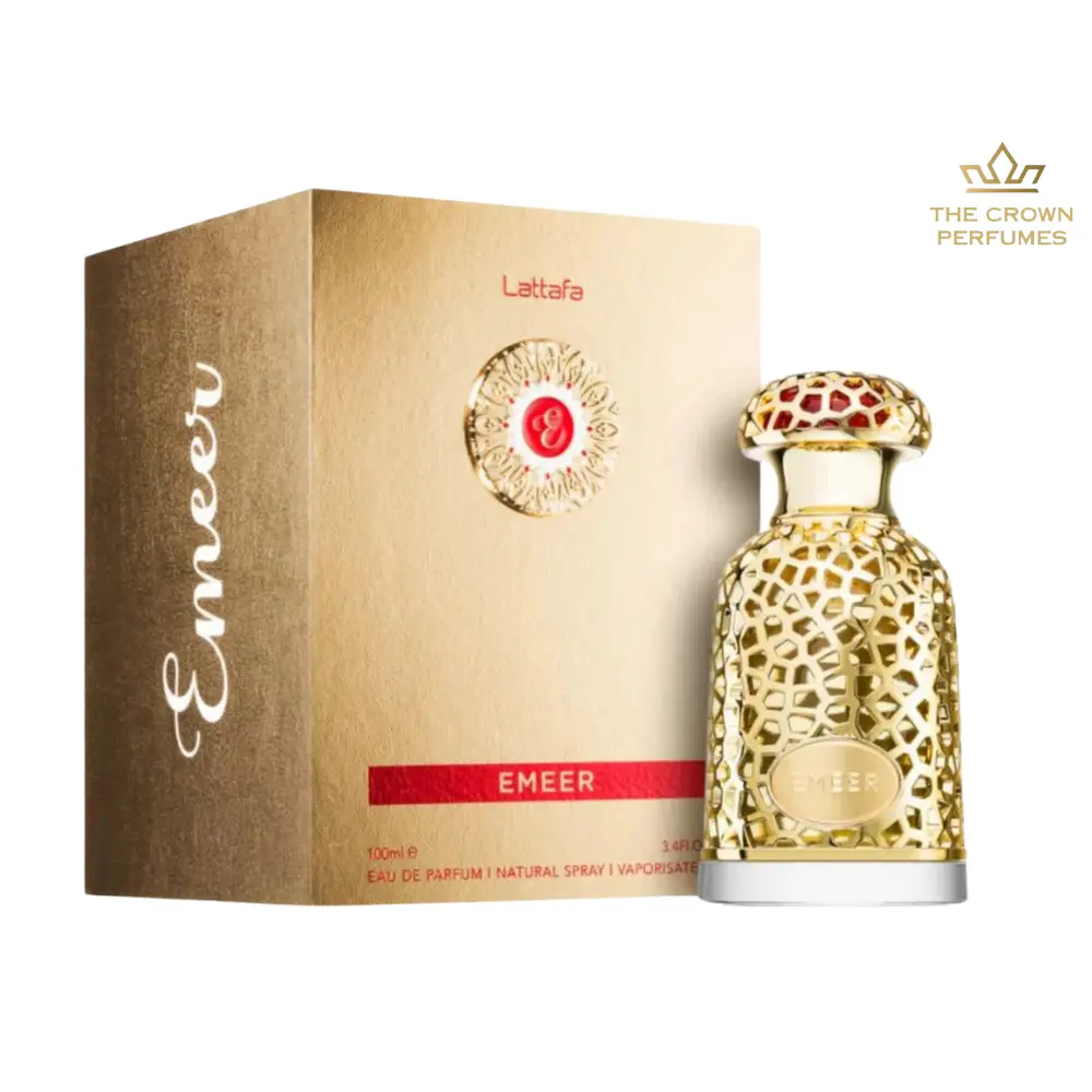 Lattafa Emeer Eau de Parfum Unisex 3.4 oz (100ml) – Rich & Bold Fragrance Floral Perfume Scent Aroma Evening Scented