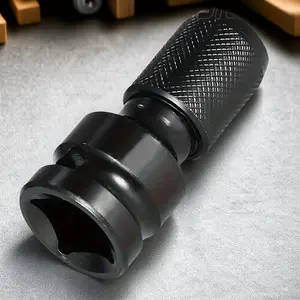 1/2" to 1/4" Hex Socket Adapter, Impact Extension for Pneumatic & Electric Tools, Quick-Install, Heavy-Duty Steel Construction, Ideal for Auto Repair & Assembly.
