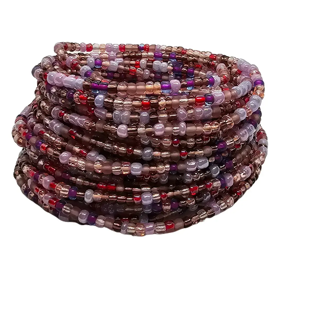 Berry Bliss waist beads (tie-on 50 inch) Berry Bliss waist beads (tie-on 50 inch)