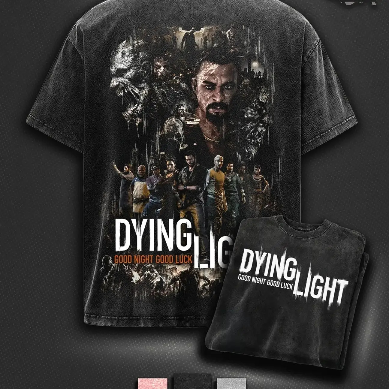 Dying Light Tshirt, Vintage graphic T-Shirt, Horror Gamer Streetwear Unisex Top graphic tee unisex Menswear Game Shirt M5A