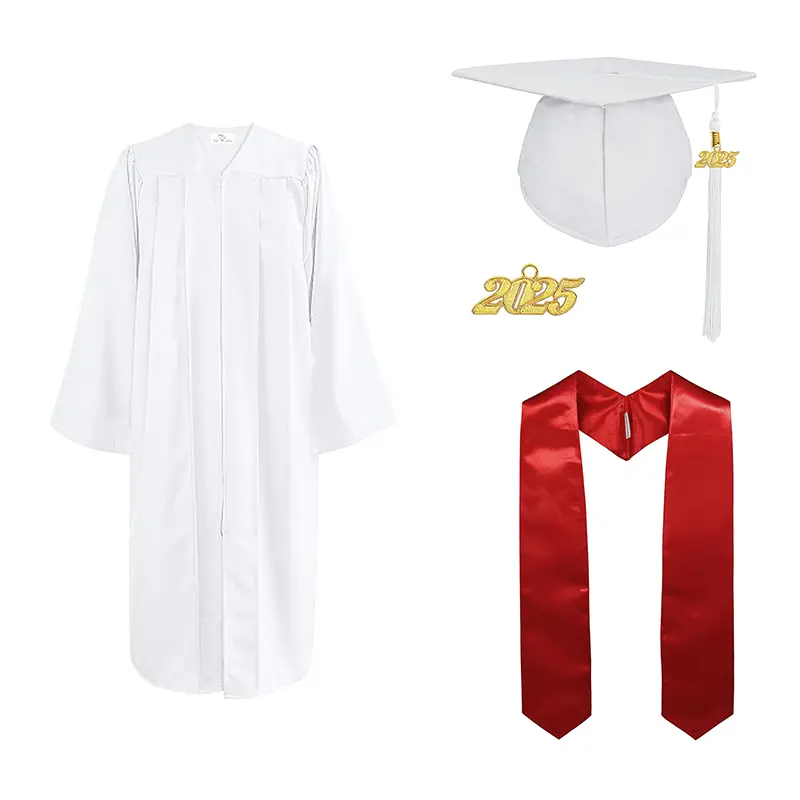 Choir Rope Cap 3-Piece Unisex Graduation & Choir Robe Set - Gown Academic Cap & Stole ...