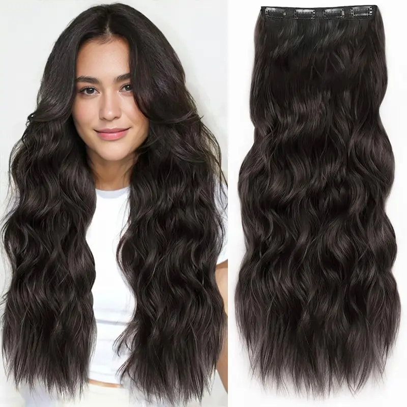 Brown mix Blonde(1 Sheet, 4 Clips)