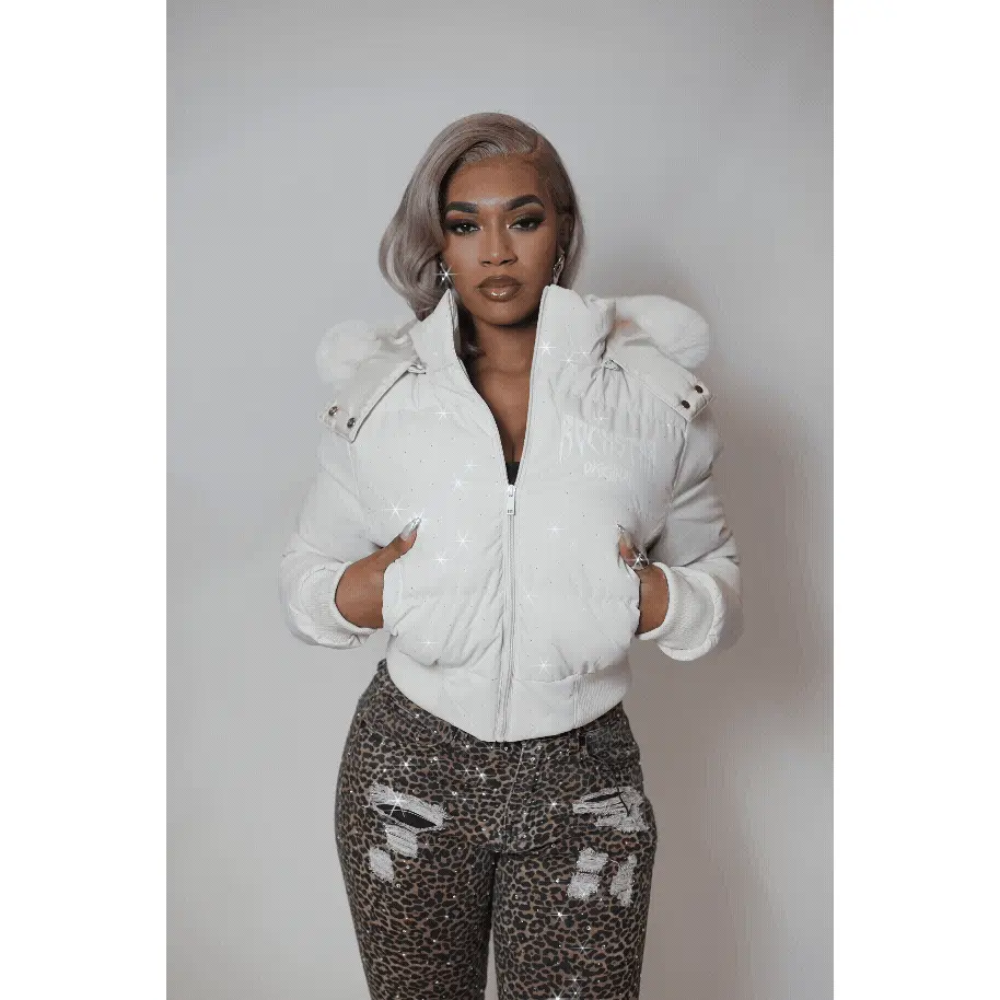y2k fur hood jacket - TikTok Shop