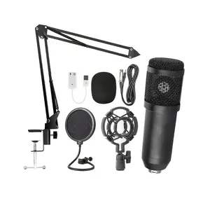 Pro XLR Condenser Mic Kit, Recording Set, High-Sensitivity Cardioid Pickup for Studio Sound, 360° Adjustable Metal Boom Arm, Includes Shock Mount & Pop Filter, Ideal for TikTok Live, Podcasting, ASMR, Gaming & Vocal Recording.