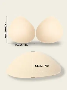 Water Drop Arc Thickened Chest Pad 4cm Three-dimensional Soft Gather Not Expanding Mold Mellow Natural Deep V Adjustable Underwear Upgrade Pad for Multi-occasion Application