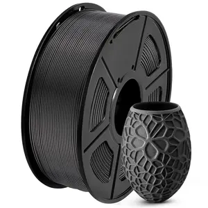 SUNLU PLA 3D Printer Filament 1.75mm Neatly Wound Spool 1kg Black High-Quality Layer Adhesion for FDM Printers