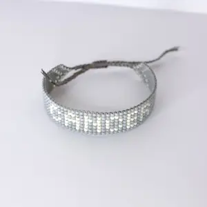 CANCER Zodiac Bracelet, Gray Scorpio Bracelet, Zodiac Gift, Beaded Bracelet, Astrology Gift, Power Color, Seed Bead Bracelet, Water Sign