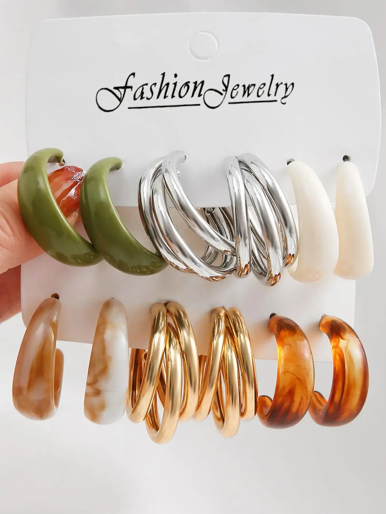 Summer 2024 Simple Geometric C-shaped Hoop Earrings, Fashionable Earrings for Women, Daily Use