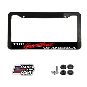 The Heartbeat of America auto Truck car 4x4 tag Car License Plate Frame NEW