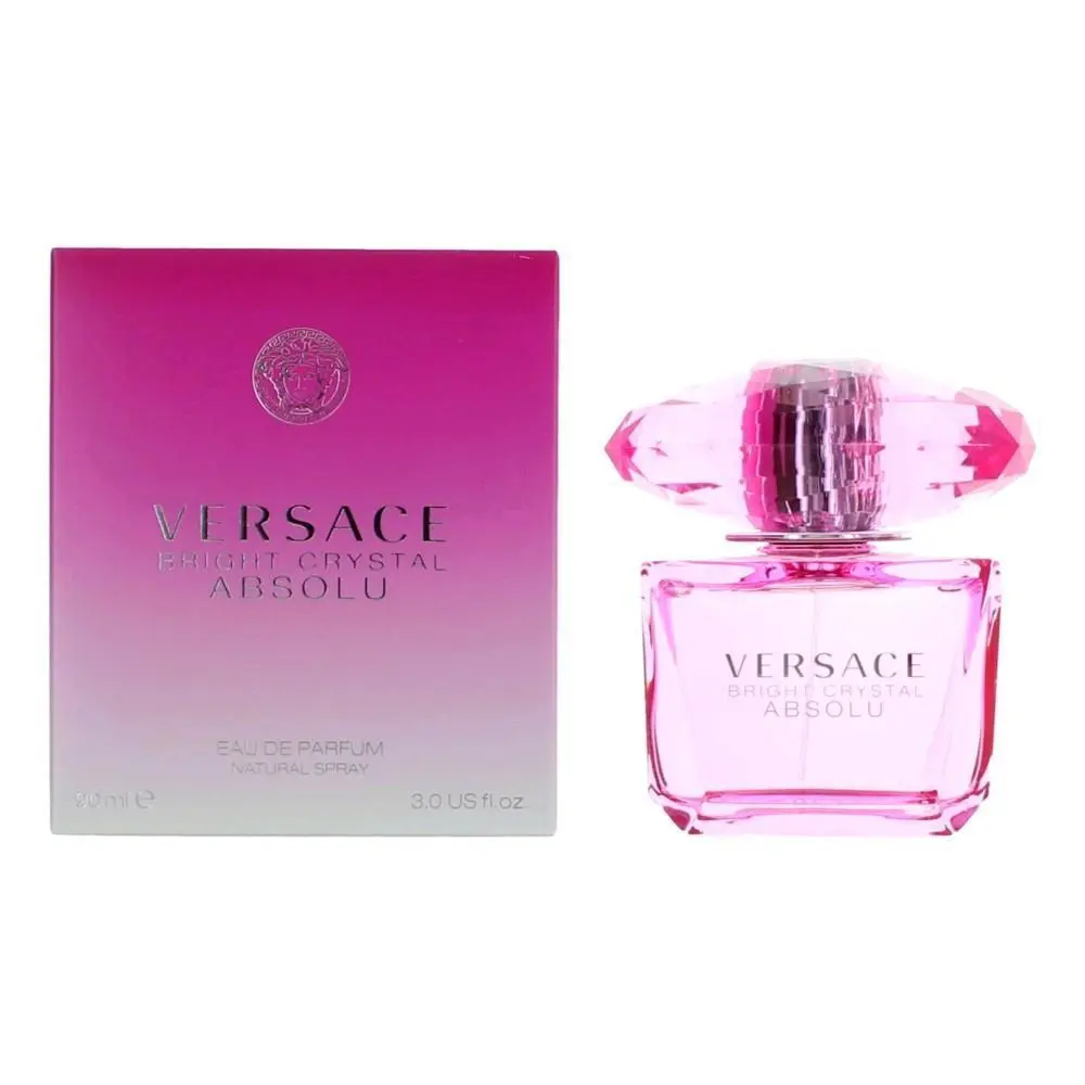 VERSACE Bright Crystal Absolu, 3 oz Eau de Parfum Spray Bottle for Women, Authentic Women's Fragrance, Eau De Parfum Bottle Women's Fragrance