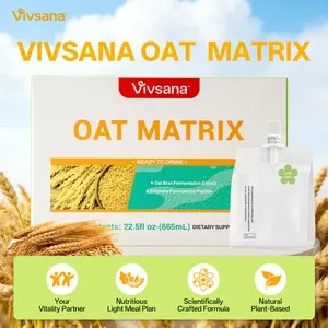Vivsana Oat  Matrix Wellness Drink - Chlorella Pyrenoidosa Peptides + Oat Bran Extract, 665mL