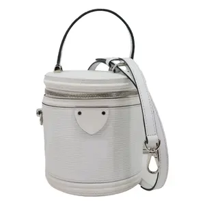 Pre-owned Louis Vuitton leather Crossbody Bags Cannes Epi Vanity Bag White
