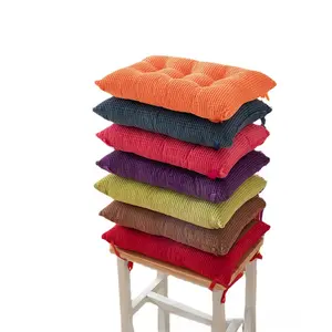 Solid Color Winter Thickened Corduroy Cushion Corn Kernel Seat Pad Dining Chair Cushion Student Office Tatami Mat Soft Warm Comfortable