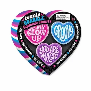 Sparkle Squeeze Teenie Tiny Heart Set - ONE SET RANDOM with Groovy Messages