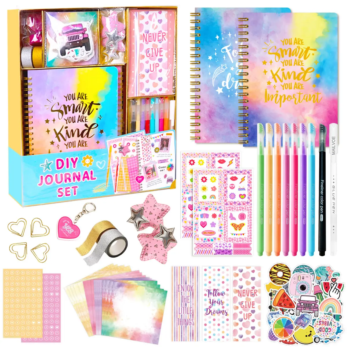 DIY Journal Set DIY Kits Handmade Diary Birthday Gift Scrapbook Rich Accessories Cover High Configuration Gift Set