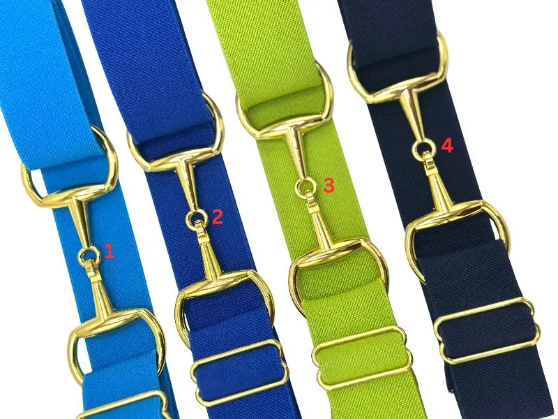 1.5 inch Handmade Adjustable Equestrian Elastic Belt