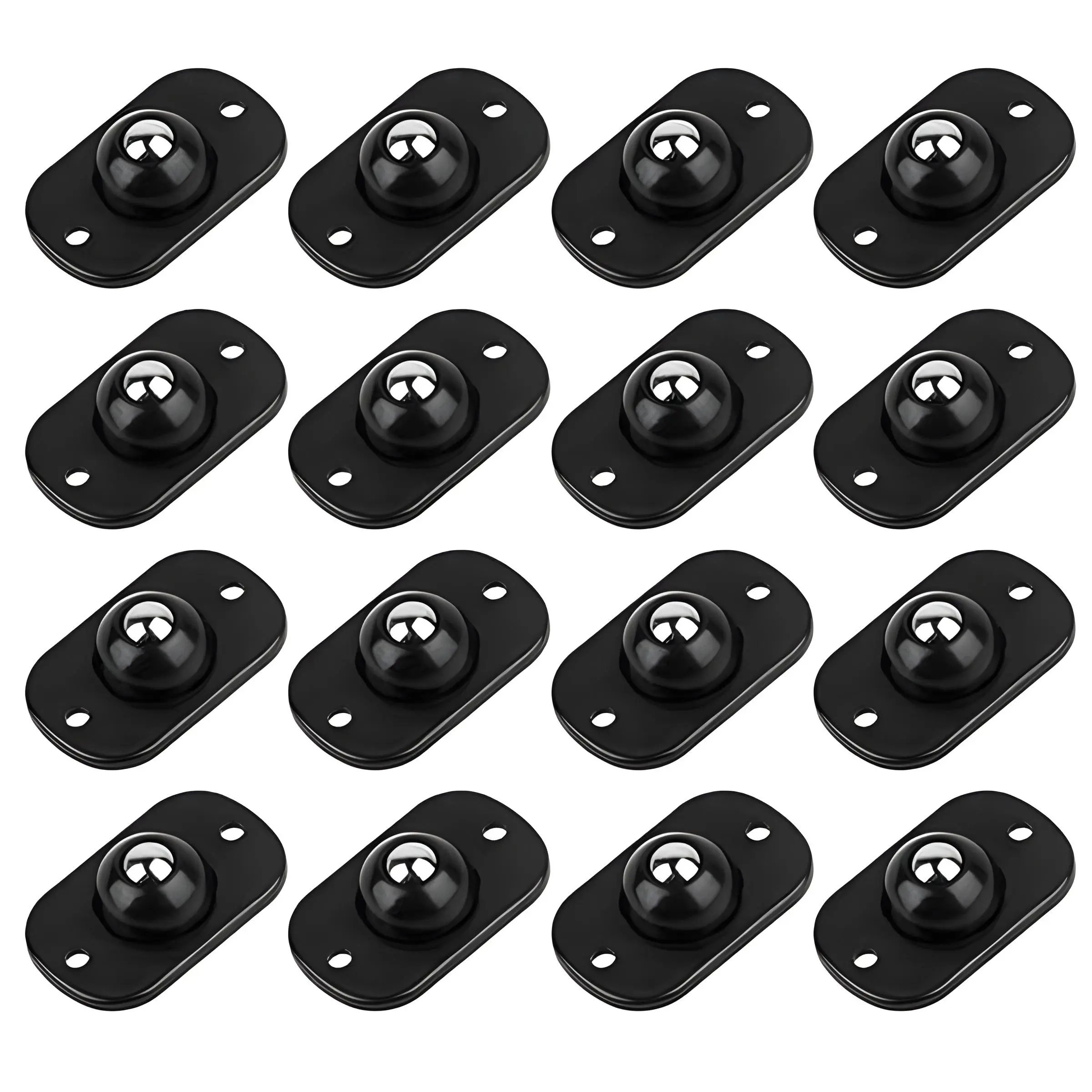 16 Pcs Self-Adhesive Mini Caster Wheels – 360° Swivel Rollers for Storage Boxes, Small Furniture & Kitchen Appliances