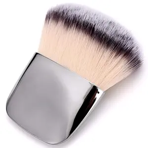 Makeup Brushes Set, Mini Multi-functional Loose Powder and Blush Brush, Portable Soft Hair Beauty Tool (Silver)
