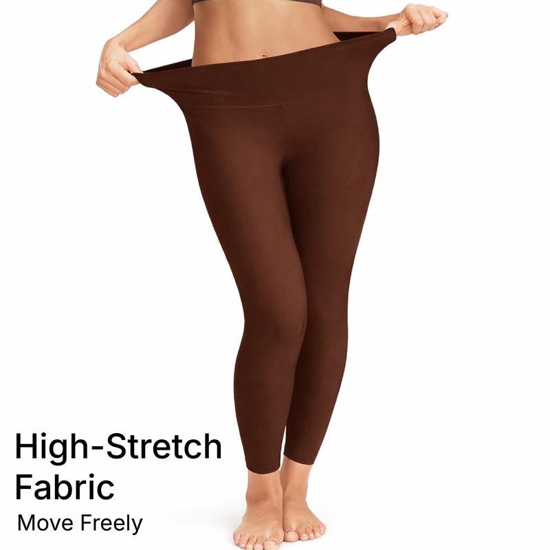 CKG Soft High-Waisted Yoga Leggings for Women with Tummy Control Side Pockets AirFlow Fit No Front Crotch Comfortable Functional