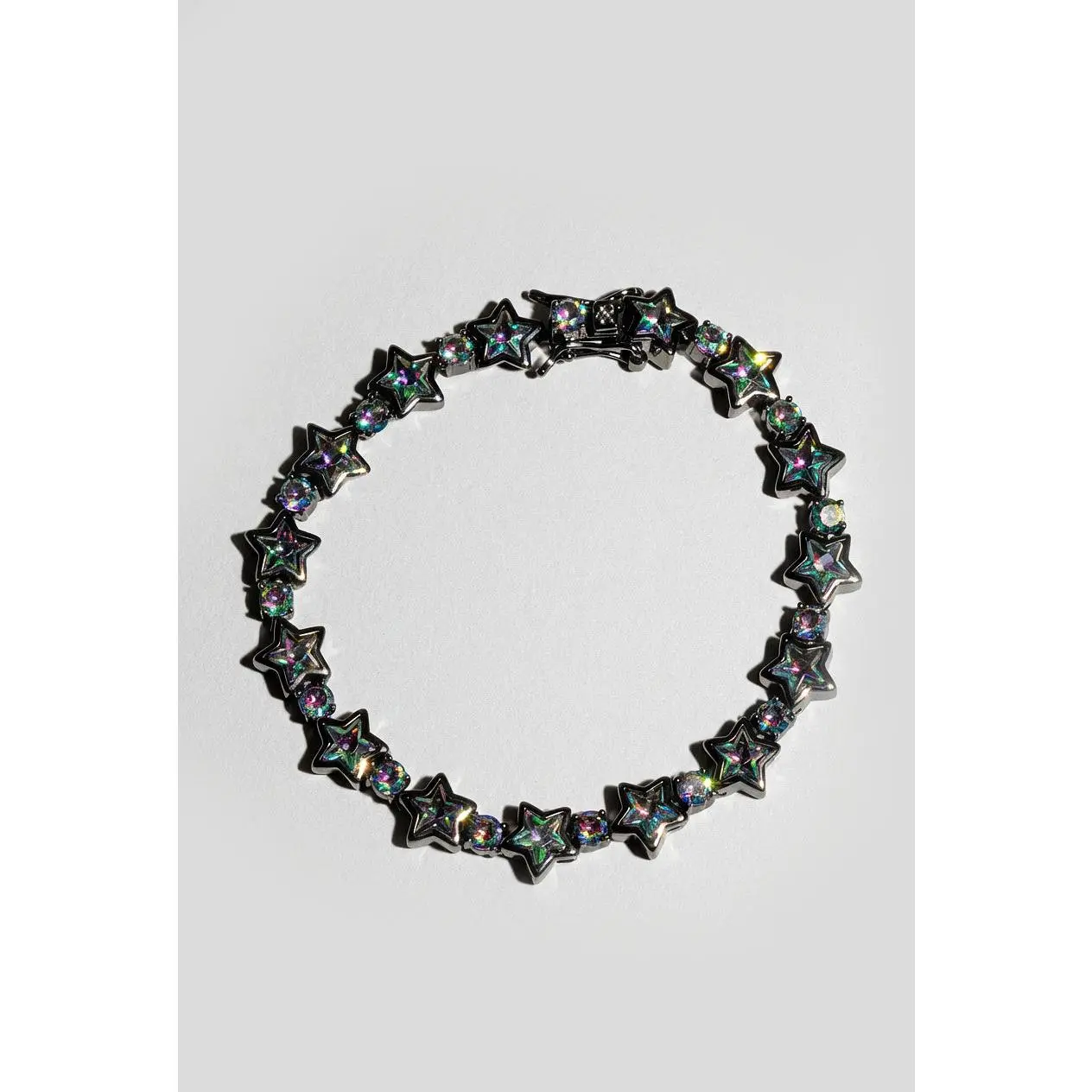 Bezel Star Tennis Bracelet - Mystic Topaz