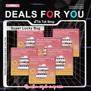 Jomay 6 Boxes Super Lucky Bag,colorful lashes，beauty accessory，natural false lash，make-up tool，natural look eyelash，Dramatic DIY False Eyelash Set，lash strips，lashes extension，lashes clusters kit
