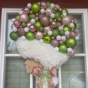 Pink and Green Light Skin Diva Wreath