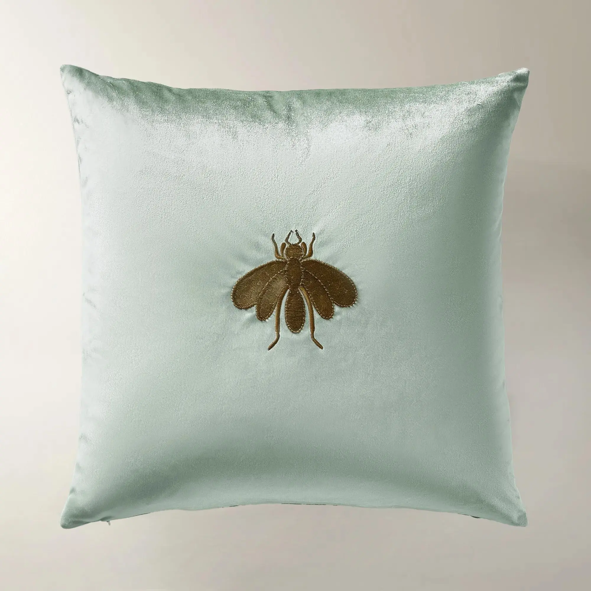 Z Gallerie Bee Embroidered Velvet Pillow 20" - Z Gallerie Bee Embroidered Velvet Pillow 20" -