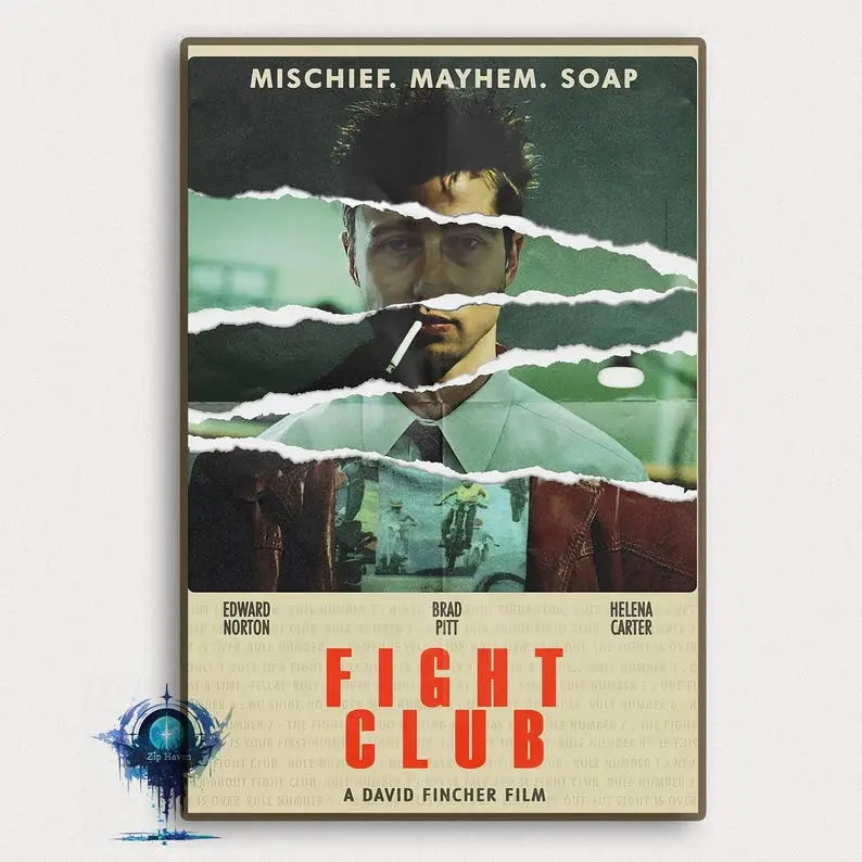 Fight Club Movie Poster High Definition Art Print
