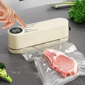 1pc Automatic Food Sealer - Multi-Functional, Portable Wireless Vacuum Sealer - Compact & Easy-to-Use Design, Long-Term Food Preservation, External Suction & Inflation, Ideal for Kitchen & Outdoor Picnics
