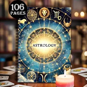 Mystic Tarot Guide Book for Beginners, Full-Color Astrology Theme, 106 Pages of Card Meanings, Ideal Gift for Tarot Enthusiasts