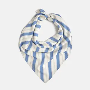 Garden Bed Headscarf - Blue Pinstripe
