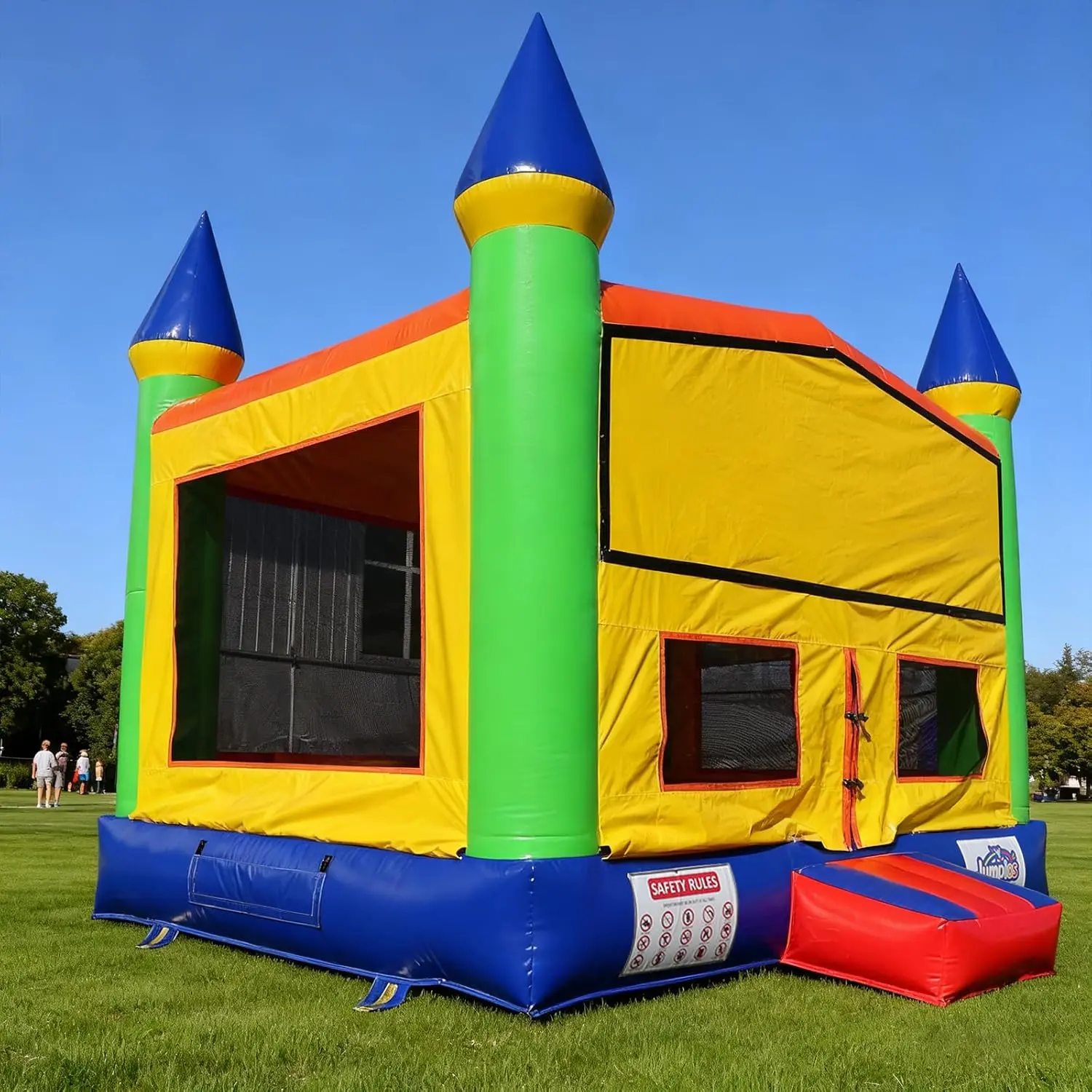 13FT x 13FT Royal Castle Bounce House for Kids, Heavy Duty Inflatable Bouncer with Blower, Outdoor & Backyard Family Fun, Easy Setup
