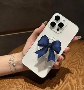 Ribbon Bow Magsafe Phone Grip, Aesthetic Magnetic Pop Socket, Phone Holder,  Accessory for E-Readers