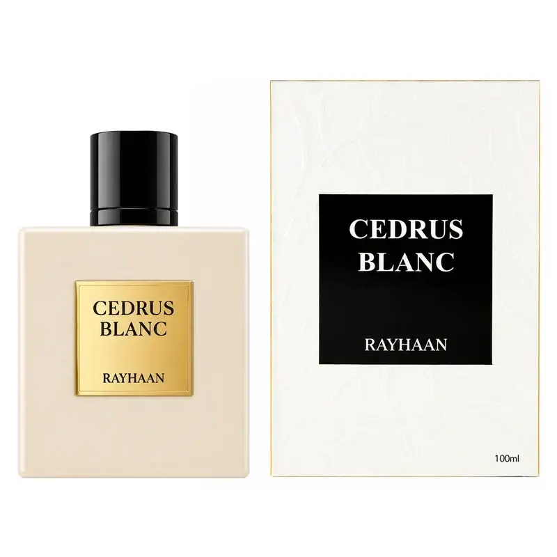 Rayhaan Cedrus Blanc Eau de Parfum Spray for Unisex 3.4 Ounce