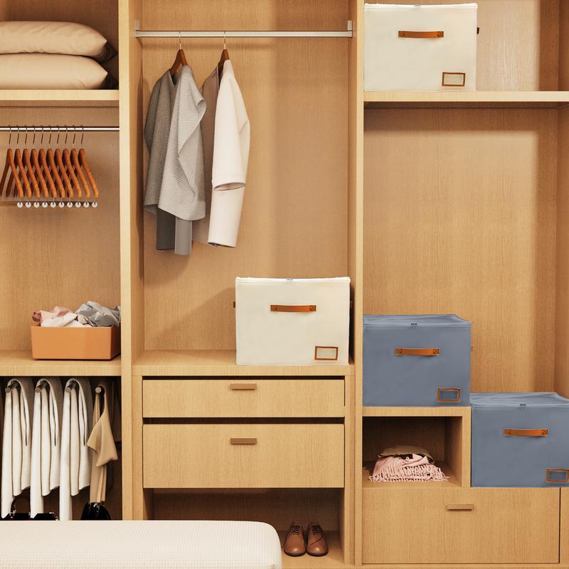 Maximize Closet Space Shoe Organizer for Closet Holds up to 32 Pairs with Adjustable Dividers Fabric Shoe Storage Bins Clear Cover Stackable Dustproof Shelf Rack Ideal for Bedroom Dorm Apartment Entryway