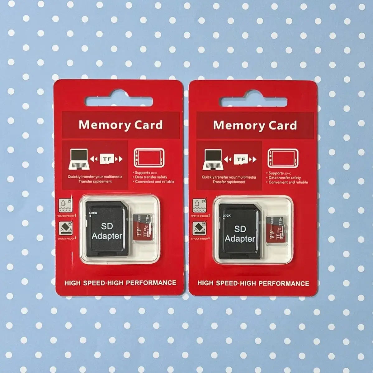 2 Pack x 1 TB Micro SD Memory Card, Universe TF Flash Card with Adapter