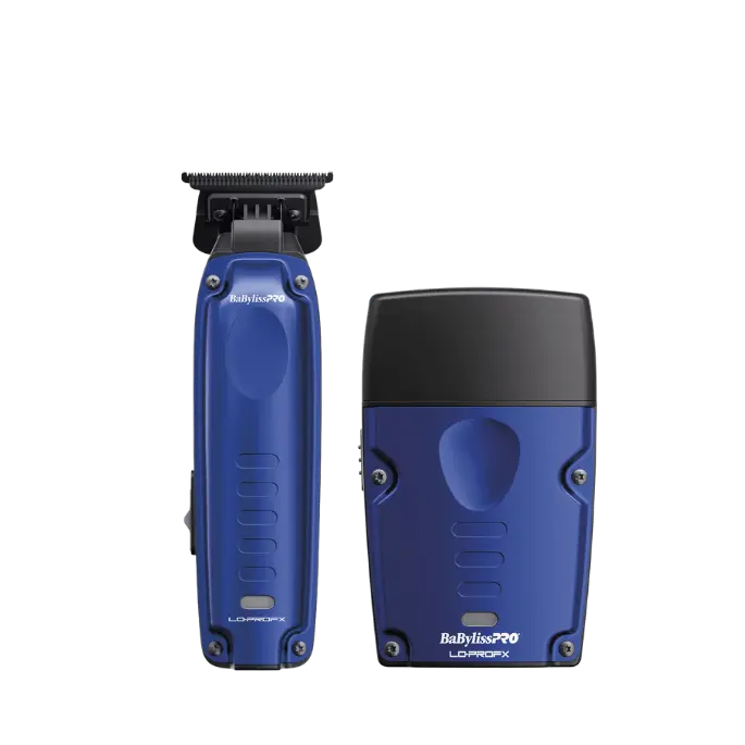 BaBylissPRO Lo-ProFX Compact Trimmer & Shaver Prepack - 10,000 rpm Motor, Durable Hypoallergenic Titanium Foil, Titanium-Bladed Personal Care Appliance, 2-Hour Runtime, 3-in-1 Charging Stand, Anti-Scratch, Efficient Grooming for Home Haircut & Beard Style
