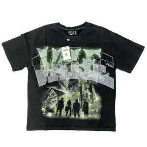 Vale Black/Green Rhinestone T-Shirt clothing gift - graphic tee - shirt top men - trendy casual top