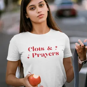 CLOTS & PRAYERS | Funny Anti-Trump Shirt | 8647 | Subtle Anti-Maga Protest Shirt | FDT THOUGHTS & PRAYERS JOKE
