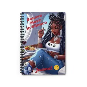 Bosses Move in Silence Journal Notebook - 118 Ruled Line Pages