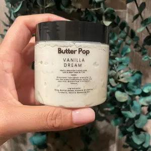 Vanilla Body Butter Infused with White Tumeric  - Nourishing Body Butter for Skin Care natural skincare