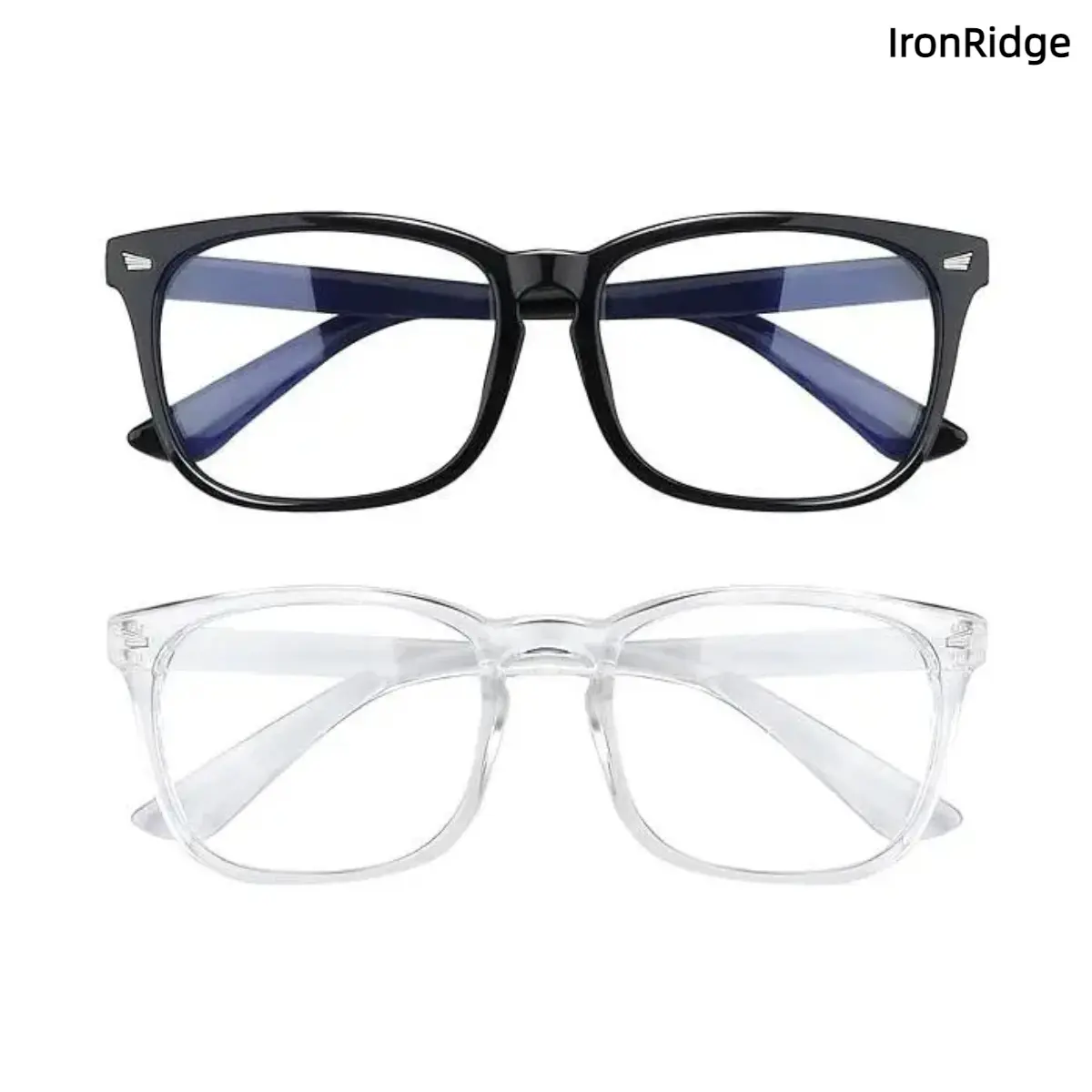Classic Retro Square Frame Sports Eyeglasses for Men's Accessories & Women's Accessories - Lightweight Clear/Black Frame, Anti-Blue Light Lenses, UV Protection, Side Shields, for Working & Gaming Eye Protection, Accessories For Women