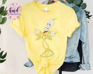 D.ney Beauty And The Beast Lumiere Costume Shirt Belle Princess Potts Chip Tee Wdw Magic Kingdom Unisex T-shirt Family Birthday Gift