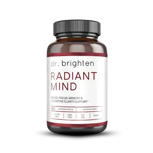 Dr. Brighten Radiant Mind - Saffron-Based Formula for Brain Fog, Mood & Memory Support for Women
