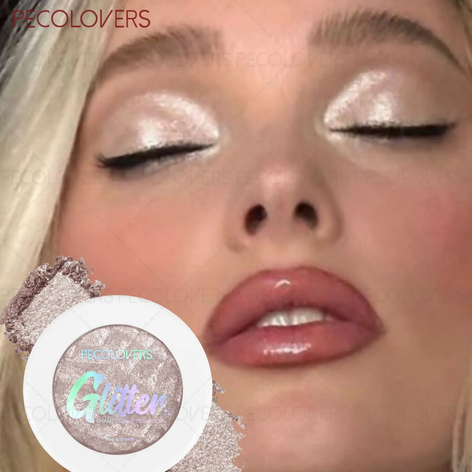 1 Pcs Mashed Potatoes Texture Shimmer Eyeshadow Palette, Glitter Palette, Chameleon Effect Eye Shadow, Long-lasting Shiny, Bold Eye Makeup, Y2K Style Makeup, Clean Style Makeup, Perfect Gifts