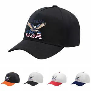 AMERICA with Eagle Illustration Classic Baseball Cap Summer for Men Women Teens Adjustable Stylish Fit for Running and Outdoor Fun