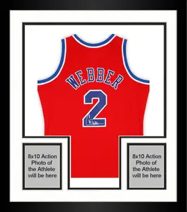 Framed Chris Webber Washington Bullets Autographed Mitchell & Ness Red 1994-95 Swingman Jersey - Fanatics Authentic Certified